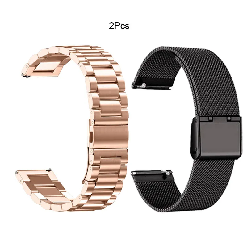 18mm Stainless Steel Watchband For Huawei Watch GT 4 41mm Strap Wristband Bracelet For Garmin Vivoactive 3S 4S Venu 3S 2S Band