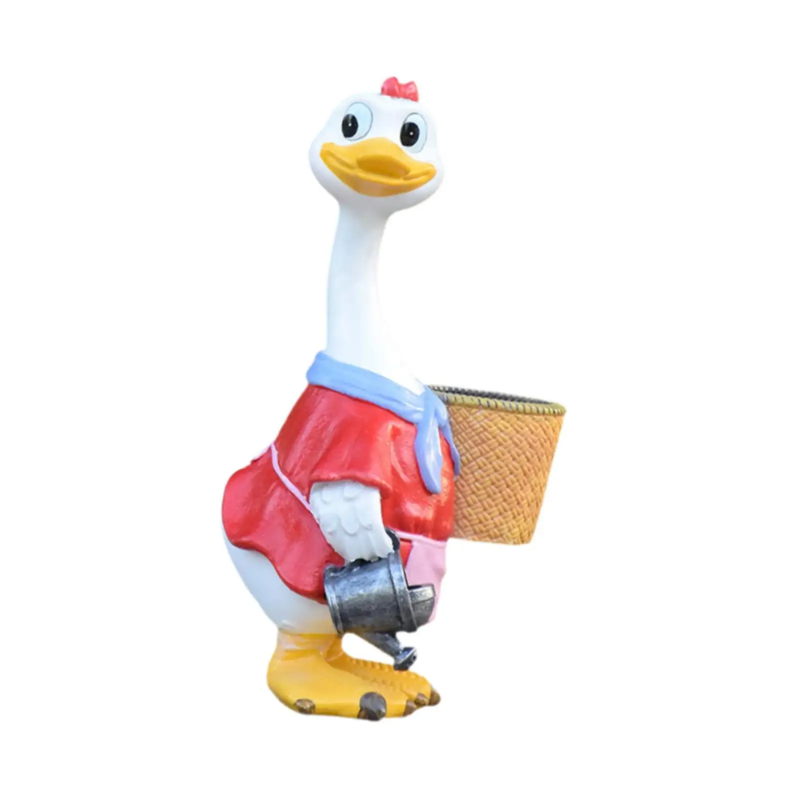 

Flowerpot Statue Cartoon Duck Ornament Planter for Yard Flower Bed Patio