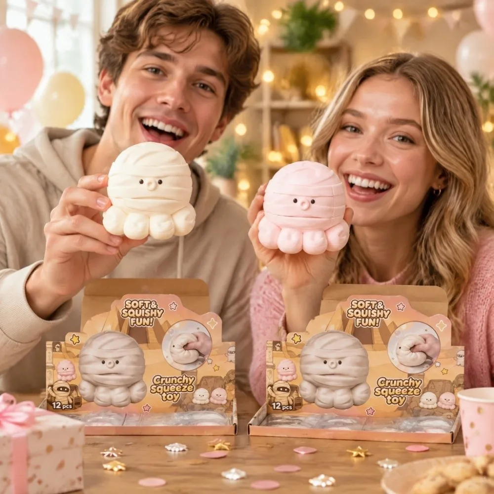 Cute Soft and Moist Mummy Squeezable Toy Pressable Slow-Rebound Slow-Rebound Toy Hidden Super Soft Mummy Squishy Toy For Girls