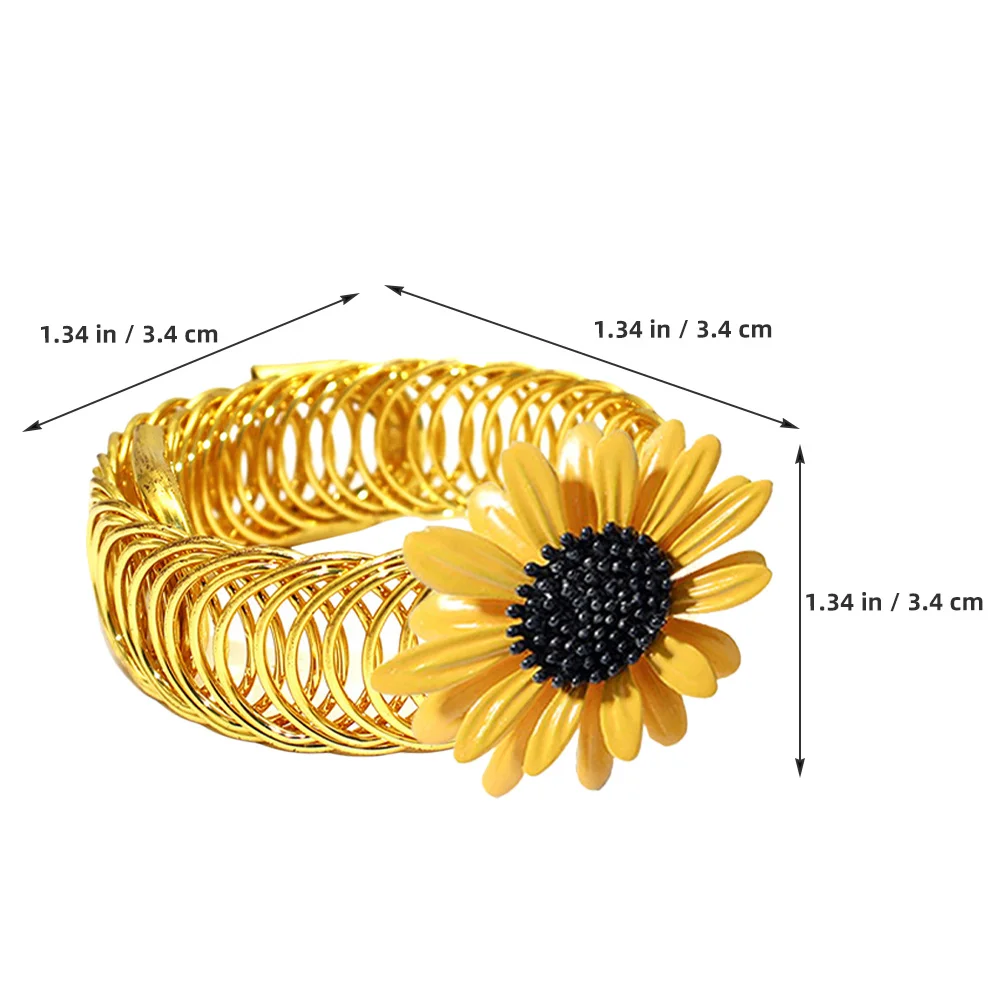 

2Pcs Metal Curtain Tieback Buckles Sunflower Shape Decorative Holdbacks for Curtains Living Room Bedroom Drapery Tieback