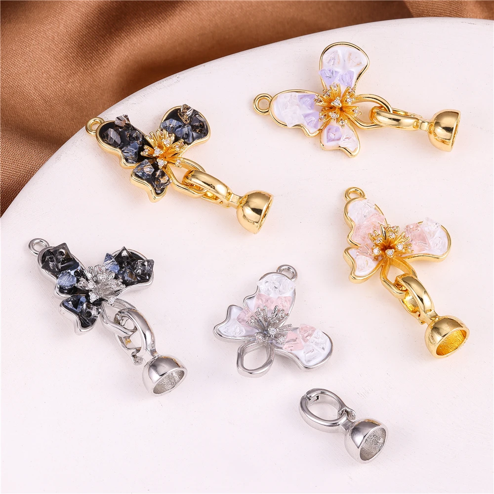 DIY Handmade Jewelry Making Findings Accessories Cubic Zirconia Fastener Clasps Official-Website Necklaces For Women