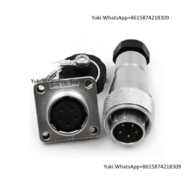 IP67 Waterproof Weipu WF Series WF28 3Pin 4Pin 5Pin Angled Straight Metal Threaded Cable Aviation Connector Socket for Power
