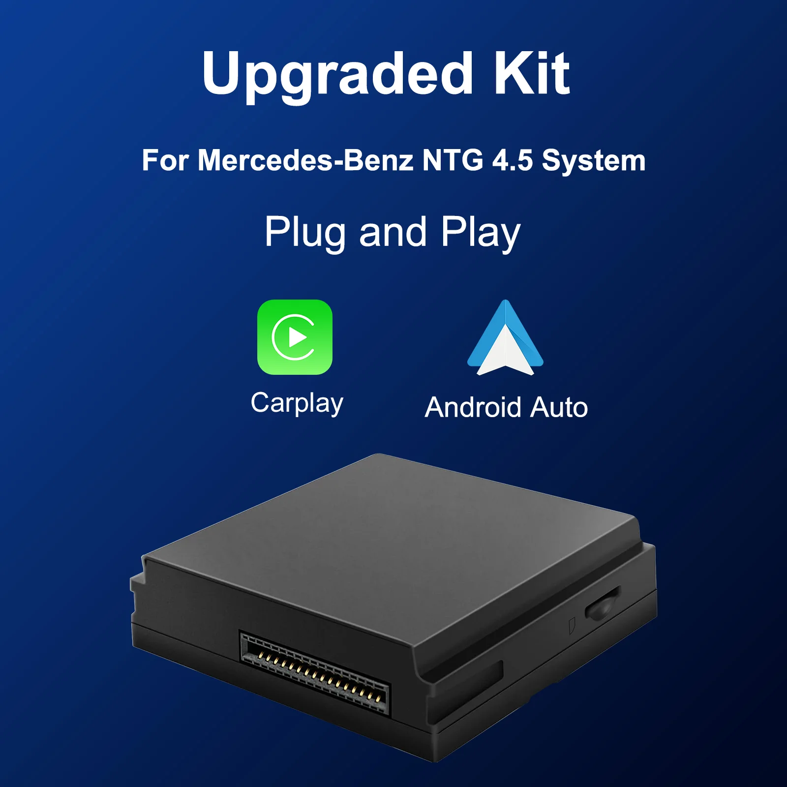 Wireless CarPlay Android Auto Retrofit Kit Decoder Box for 2011-2016 Mercedes Benz A/B/C/E/CLS Class CLA GLA with NTG 4.5 System