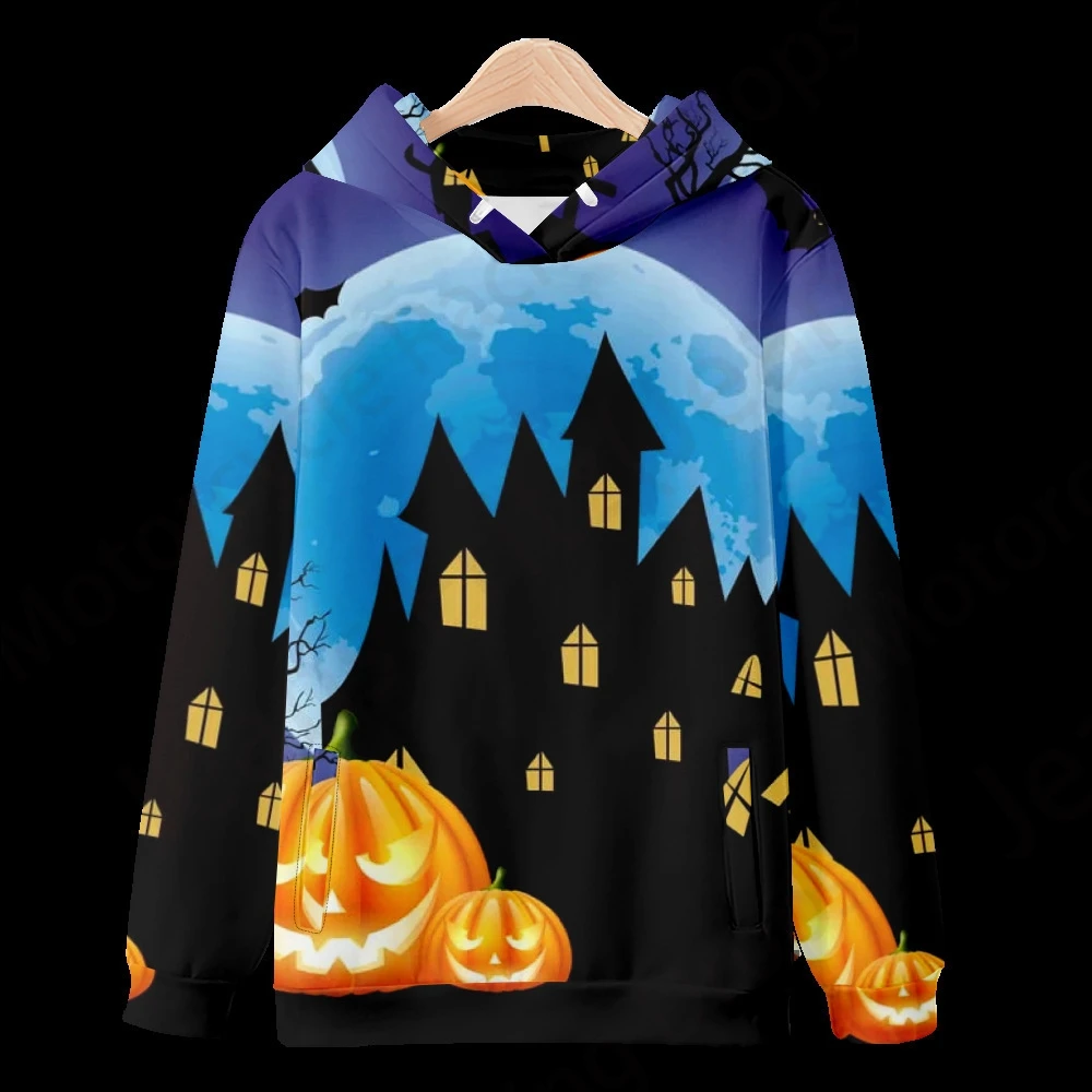 Cartoon Halloween 3d Print Hoodie Men Women Fashion Oversized Hoodies Women Sweats Coat Hooded Sweats Pullovers Women\'s Clothing