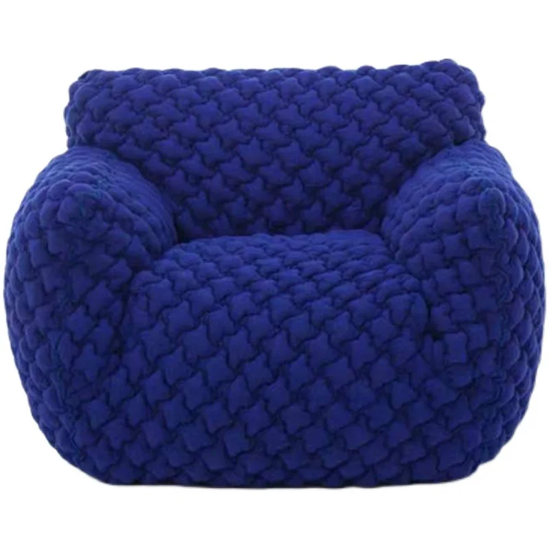 Italian minimalist sofa chair creative designer single sofa lazy ins wind Klein blue fat sofa chair
