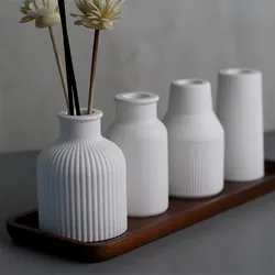 Vase Pen Holder Silicone Resin Mold Bottle Shaped Box Jar Epoxy Silicone Casting Molds For Dried Flower Vase Ornament Storage