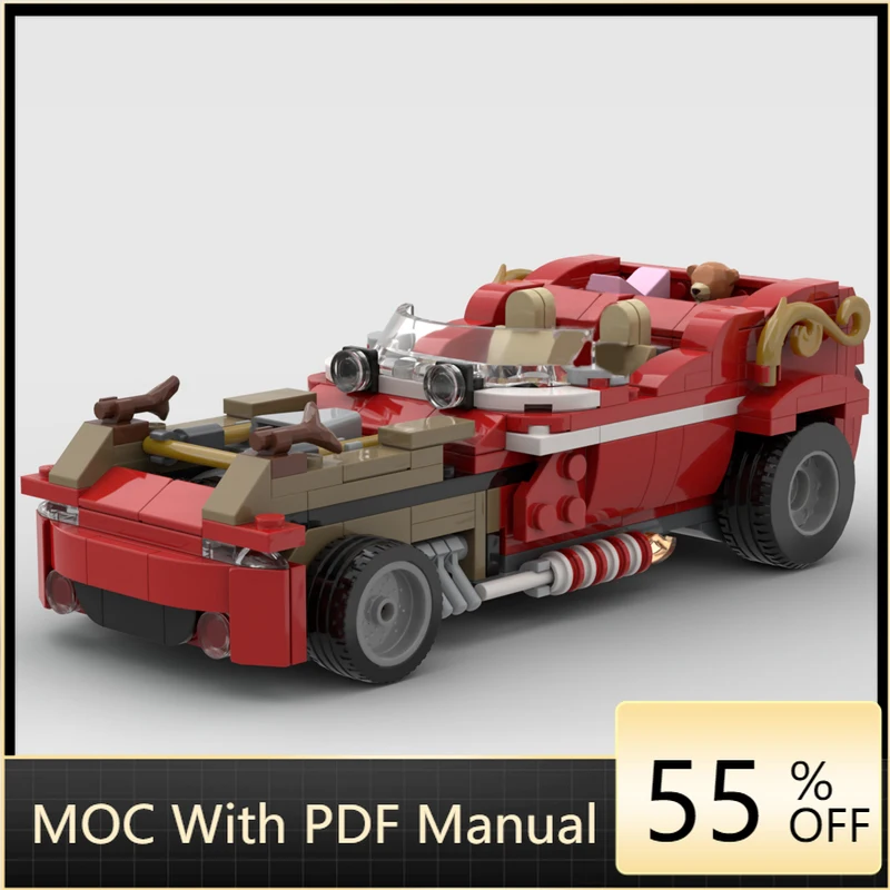 

388 PCS Moc Santa's Holiday Modified Car Model Building Blocks Speed Vehicle Bricks Display Toys For Kids Adults Christmas Gifts