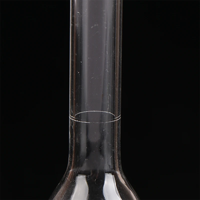 1Pc 10/25ml Transparent Glass Volumetric Flask Glassware With Stopper Chemistry Laboratory Glass Flask Supply With Stopper