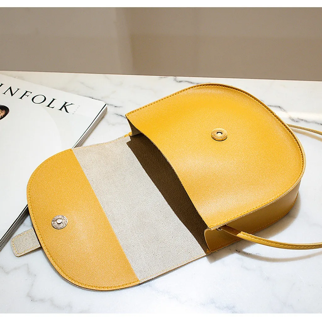 2026 Small Female Purse Saddle Shoulder Messenger Bags PU Leather Fashion Solid Crossbody Bags Women Ladies Phone Bag