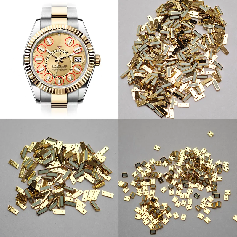 Watch Dial Hour Indices 3C Green Luminous For RLX Watch Dial Replacement And Repair Parts For The Dial Watch Dial Accessories