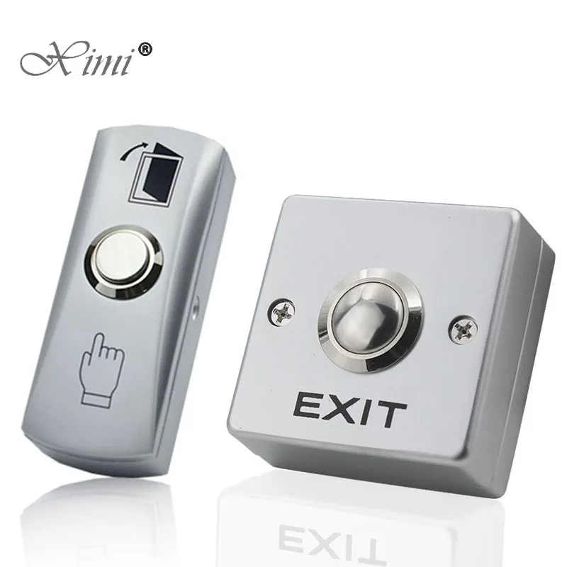 Door Exit Release Button Zinc Alloy Panel GATE Push Switch For Door Access Control System to open door