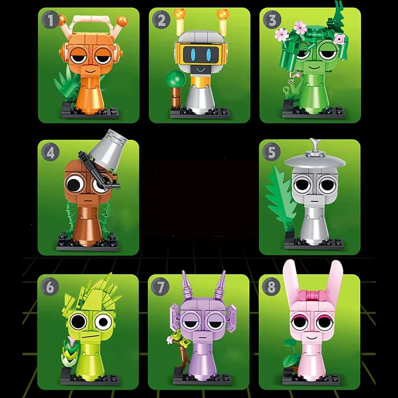 음악이 포함된 20-in-1 판타지 피규어 조립 세트, 어린이를 위한 교육용 크리스마스 블록 장난감 선물