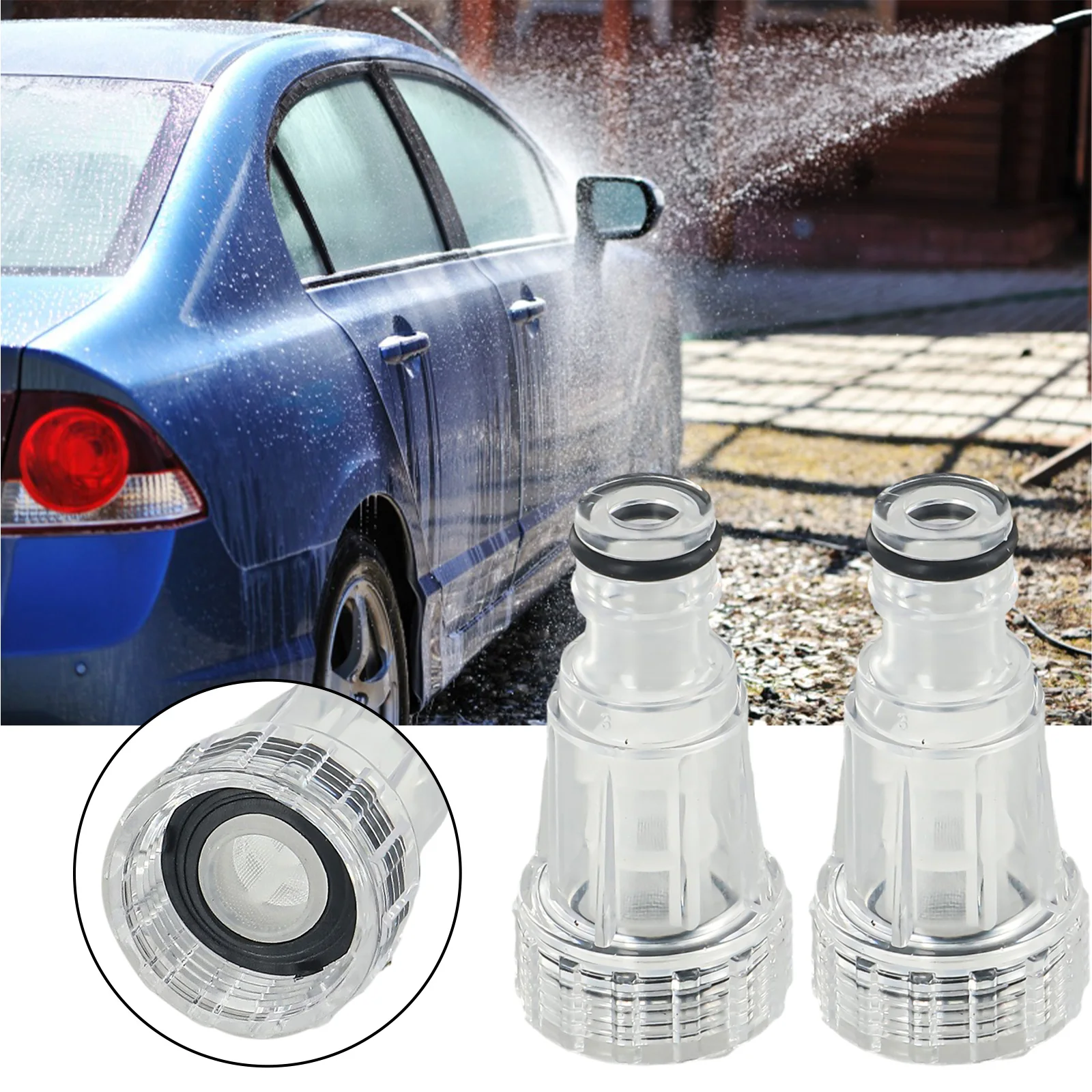 Car Washer Water Filter Cleaning Connection Fitting Garden High-Pressure Thread Faucet Washing Machine Accessories