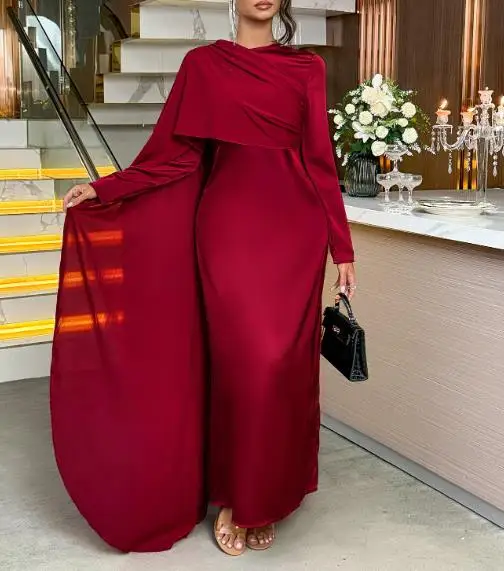 

2025 Autumn and Winter Elegant and High-End Long Sleeved, Hip Hugging, Long Skirt Dress for Women