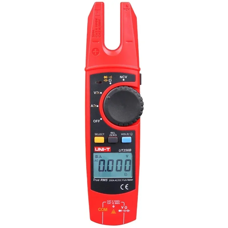 un i-t UT256B Digital True RMS Fork Auto Multimeter 200A AC DC Current Clamp Meters NCV Tester Voltmeter Ohm Cap Auto Range More