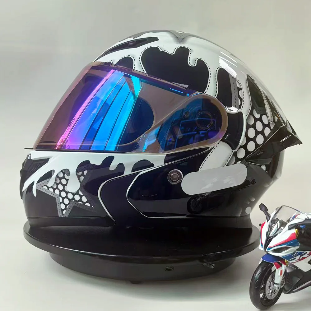 

New Vintage Motorcycle Helmet Full Face Unisex Summer Cruising Racing Style Bicycle Riding Men Women Pedal Full Helmet