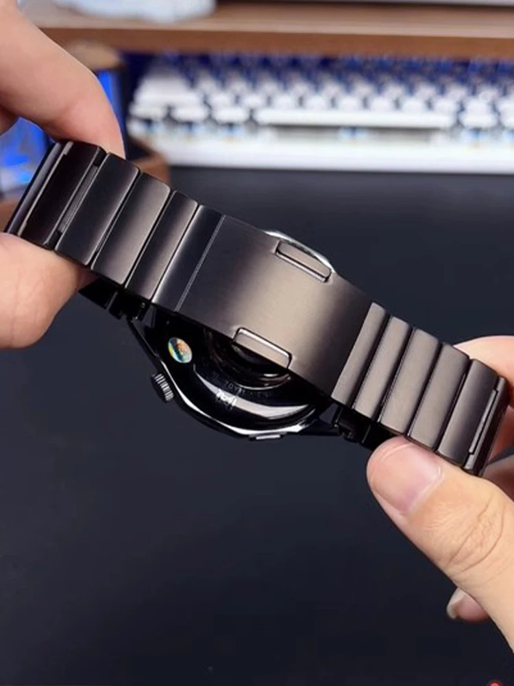 Titanium Watchband 22mm for Huawei Watch GT5 Pro 46mm /GT4 / GT3 / GT2 46mm /GT Runner Strap Bracelet