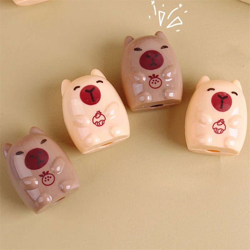 5Pcs Creative Cartoon Capybara Pencil Sharpener Mini Funny Cute Pencil Sharpener Office Supplies Student Stationery Gifts