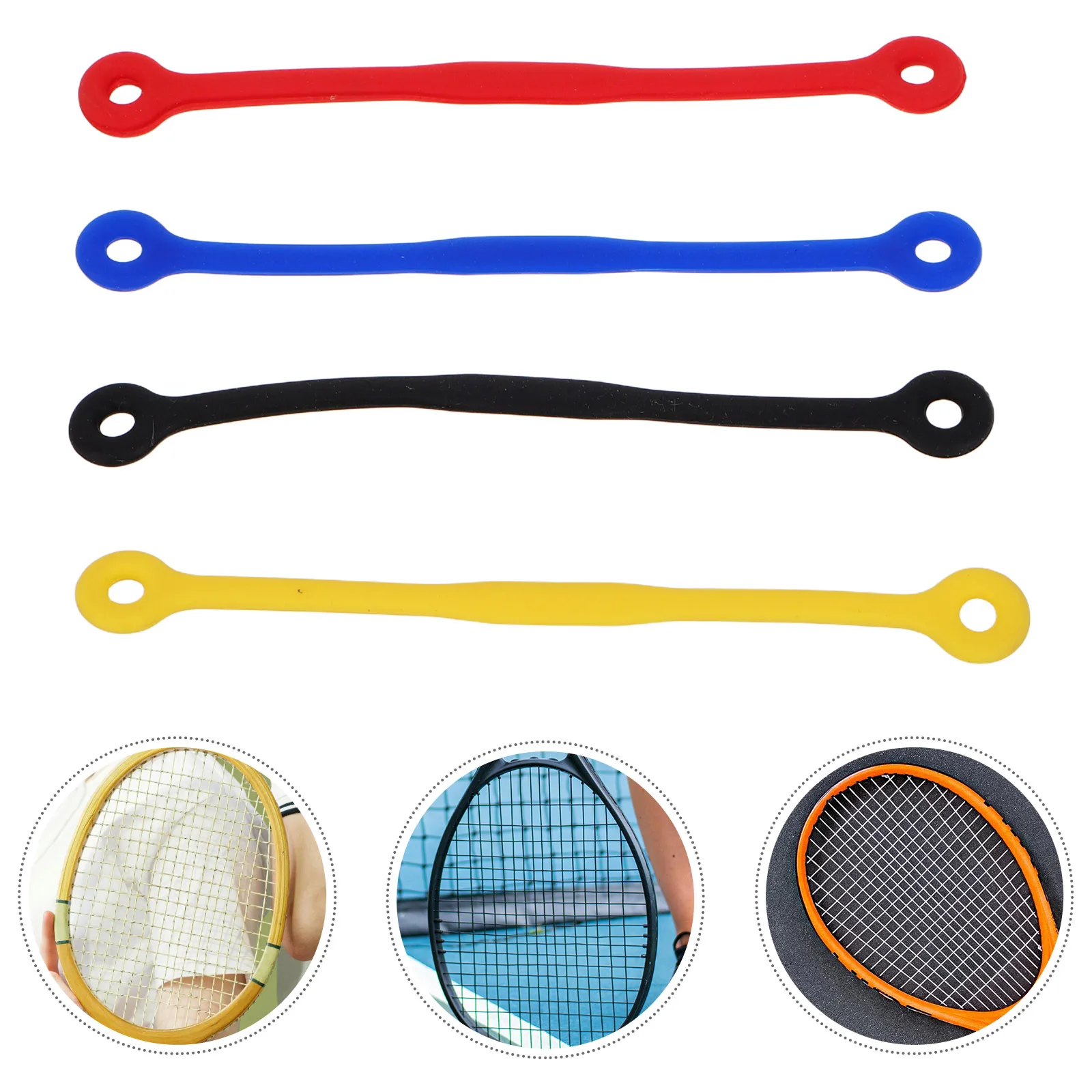 

4 Pcs Tennis Racket Shock-absorbing Accessories Silica Gel Shocking for Rackets