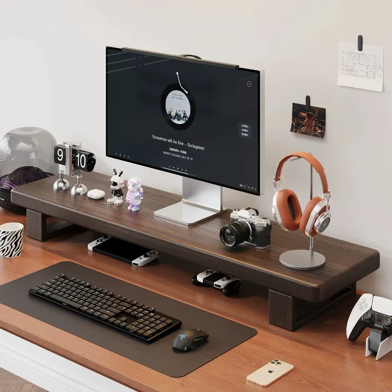 Support de rangement pour moniteur, base d'ordinateur surélevée, bibliothèque de bureau, originalité, meuble de maison HQ40JZ