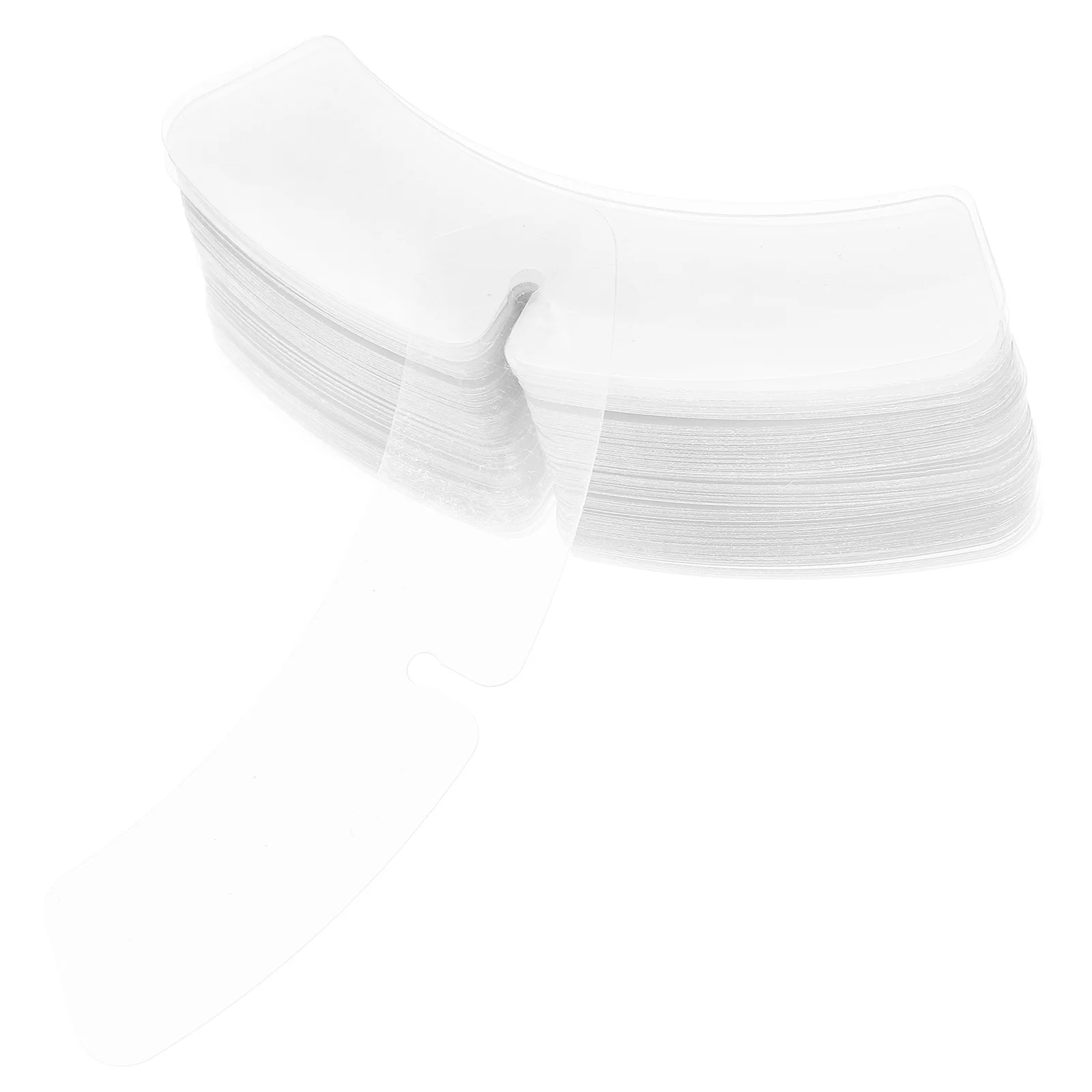100 Uds. Soportes de plástico para cuello de camisa, fijación firme para camisas de vestir para hombres, extensores de camisas