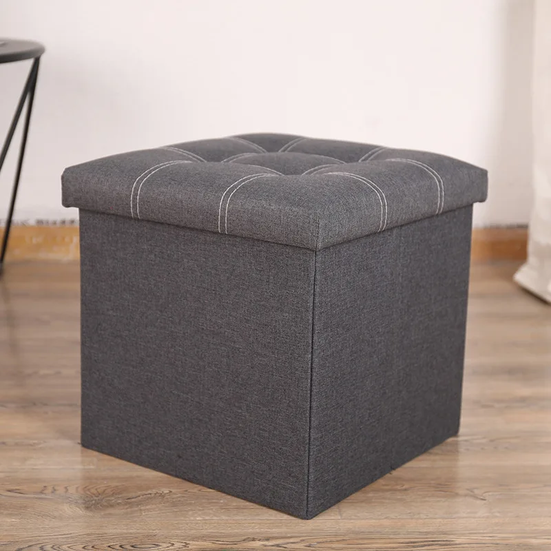 

Home Multi-Function Creative Button Storage Box Stool