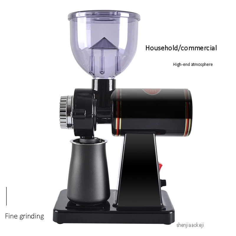 Electric Grinder Machine  Small Household Commercial Fine Grinding Machine Coffee 8 Gear Adjust Bean Grinder Bean Crusher 100W