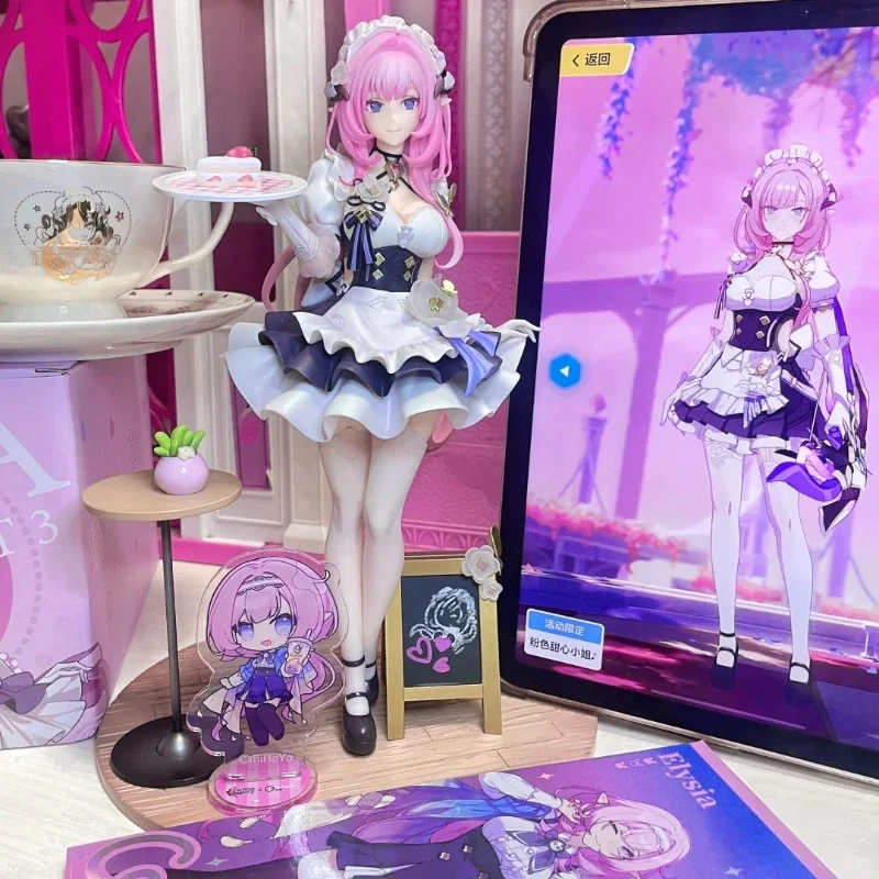 Honkai Impact 3 Figures Elysia 25cm Anime Figure Kiana Kaslana Figurine Elysia Statue Gk Sexy Model Doll collection Pvc Toy Gift