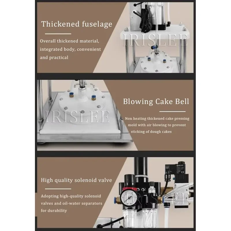 Pneumatic Duck Cake Bread Pizza Crust Making Machine Dough Flat Press for Pizza Flattening