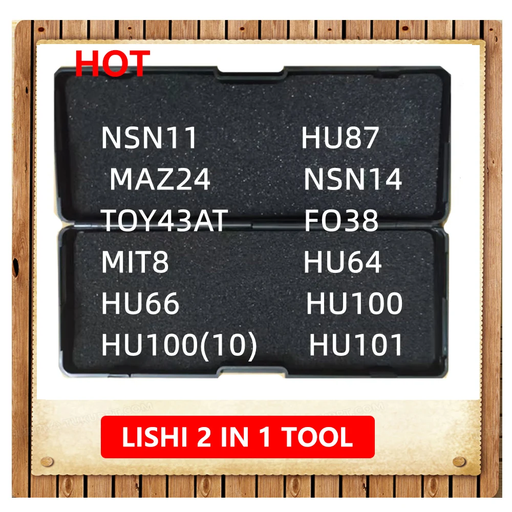 Lishi 2 in 1 Tool VAC102 HU87 MAZ24 NSN14 GM37 GM39 FO38 MIT8 HU64 HU66 HU100 HU100(10) HU101 HU100R