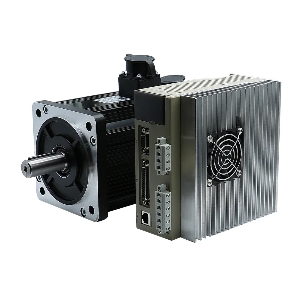 New  2.6KW AC220V Servo Motor 10N.m 130ST-M10025 2500rpm Optional Brake and T3L-L30F-RABF Driver with 3M Cable for CNC Router