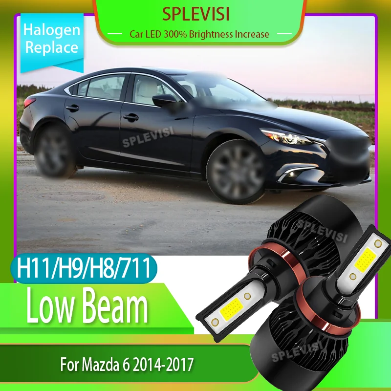

High Performance Long-Run Durable LED H11 Headlight Low Beam New Upgrade Advanced Cooling 60W For Mazda 6 2014 2015 2016 2017