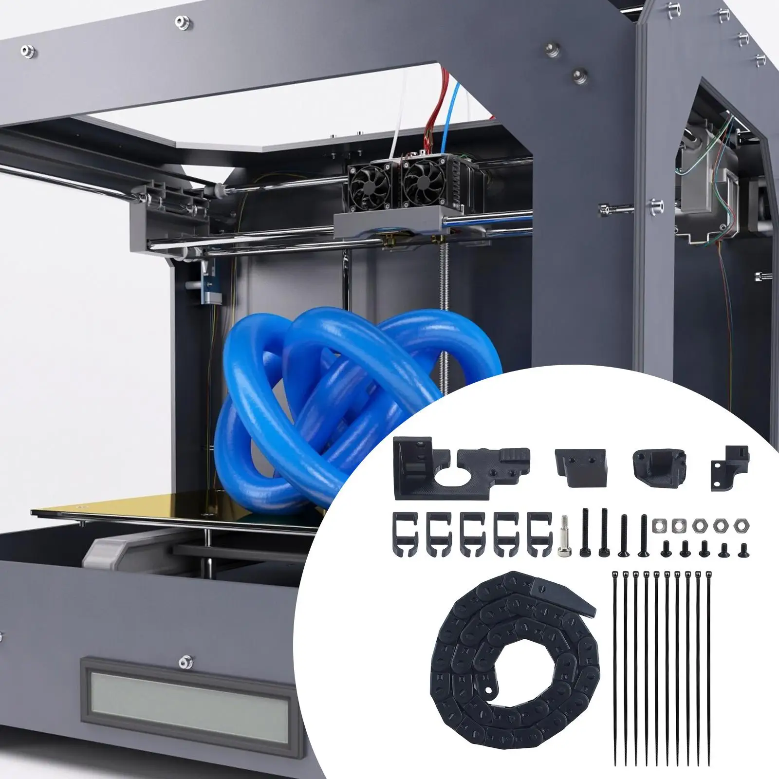 3D Printer Bridge Type Drag Chain High Temperature Portable Tool Easy to Use
