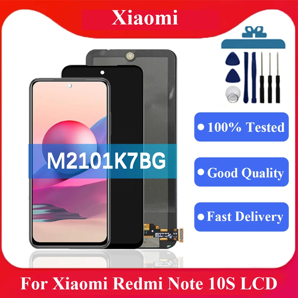 

For Xiaomi Redmi Note 10S M21101K7BG M2101K78I LCD Display Touch Screen Digitizer Assembly Replacement For Xiaomi Redmi Note 10S