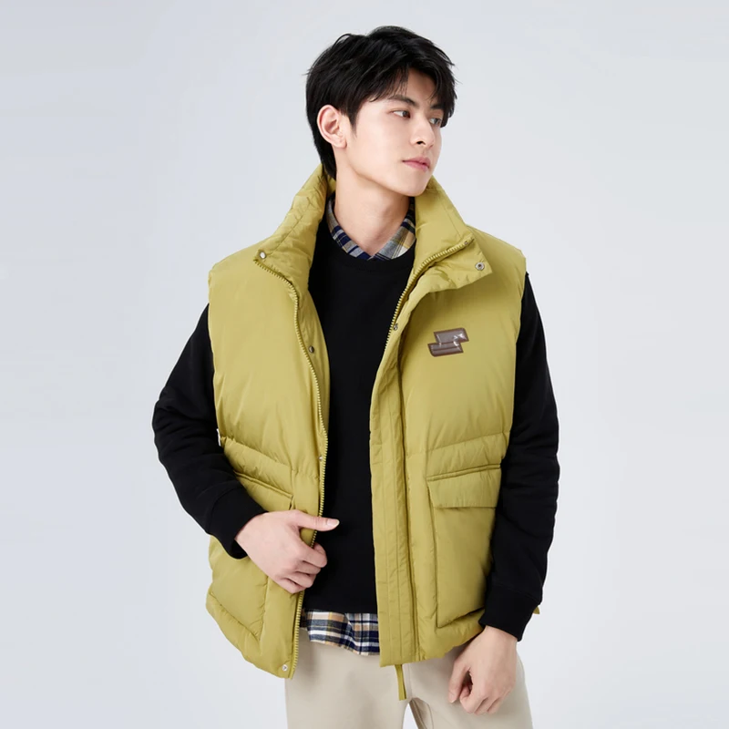 Semir-Chaleco de gran tamaño para hombre, chaqueta de plumón con cuello levantado, cómoda y cálida, sencilla, a la moda, Invierno