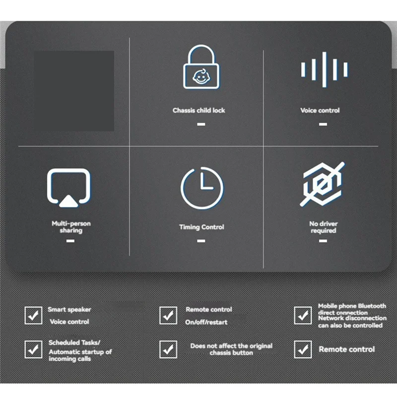 AM-Tuya Computer Power Reset Switch PCIE Card Computer Remote Boot Card APP Afstandsbediening voor Google Home/Amazon Echo