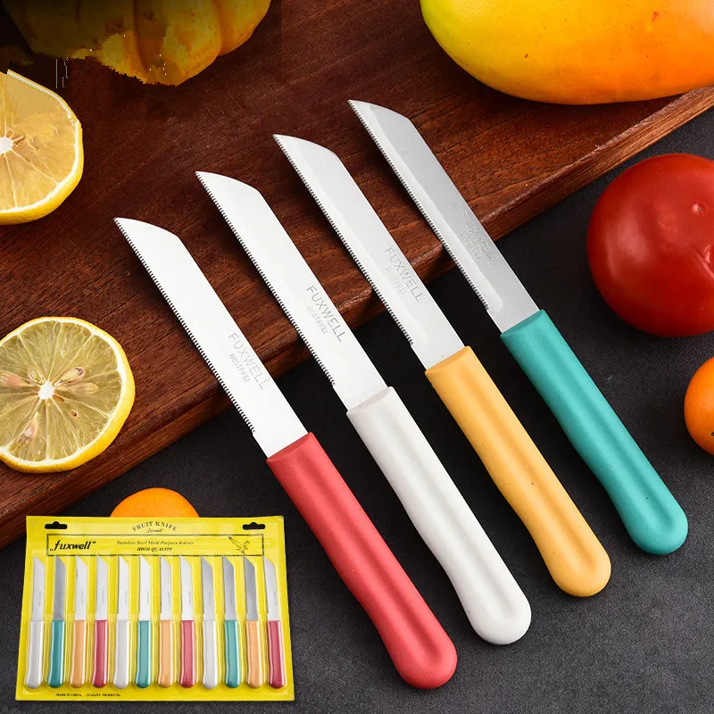 12pcs/Set Steak Knives Set with Serrated Blade Stainless Steel Comfort Handle Dinner Knifes Set for Meat Bread Table Knife Set