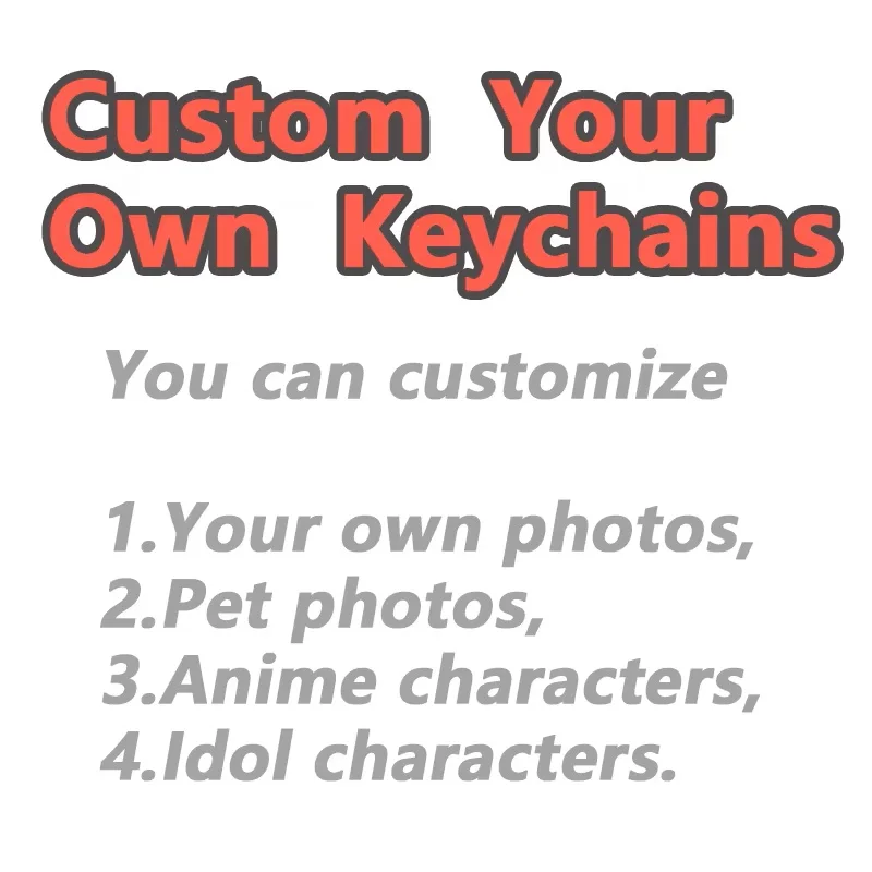 Custom Acrylic Mobile Phone Charms, Personalized Anime Keychains