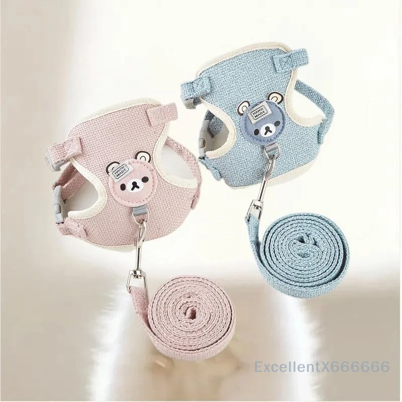 

Rabbit Harness Leash Breathable Dog Walking Harness Anti Pull Adjustable Vest For Small Animals Hamster Guinea Pig Ferret Kitten