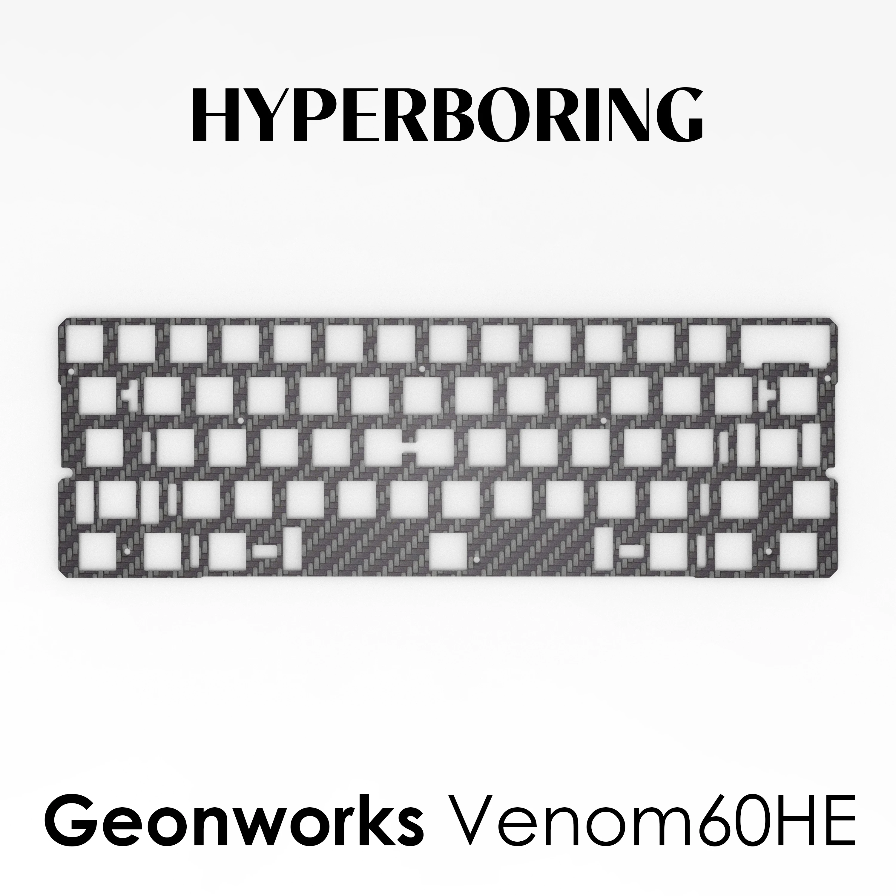 キーボード GEON Venom 60HE custom keyboard Geonworks Venom 60HE Keyboard Plate FR4 Aluminum PC CF Sound Foam
