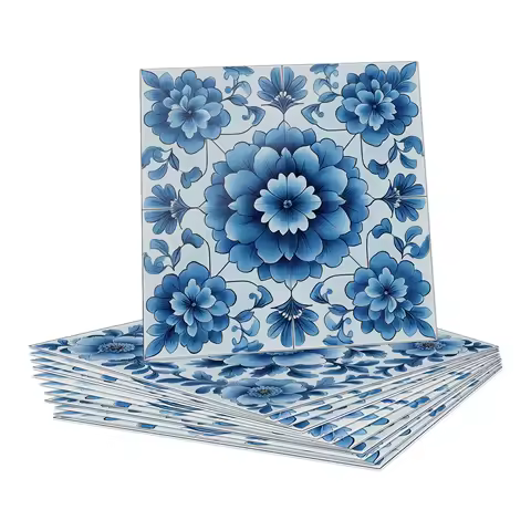 Self-Adhesive Wall Stickers 24Pcs Set, Waterproof PVC Tile Decals for Kitchen Bathroom, Easy Peel &amp; Stick Home Decor