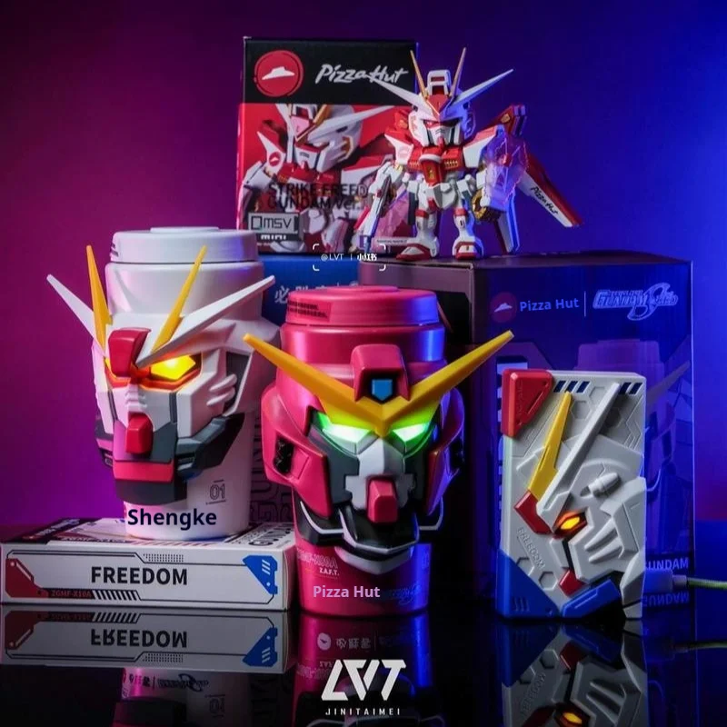 

New In-Stock Pizza Seed China Limited Qmsv Series Trendy Surrounding Water Cups Mini Mecha Model Figurines Ornament Collectibles