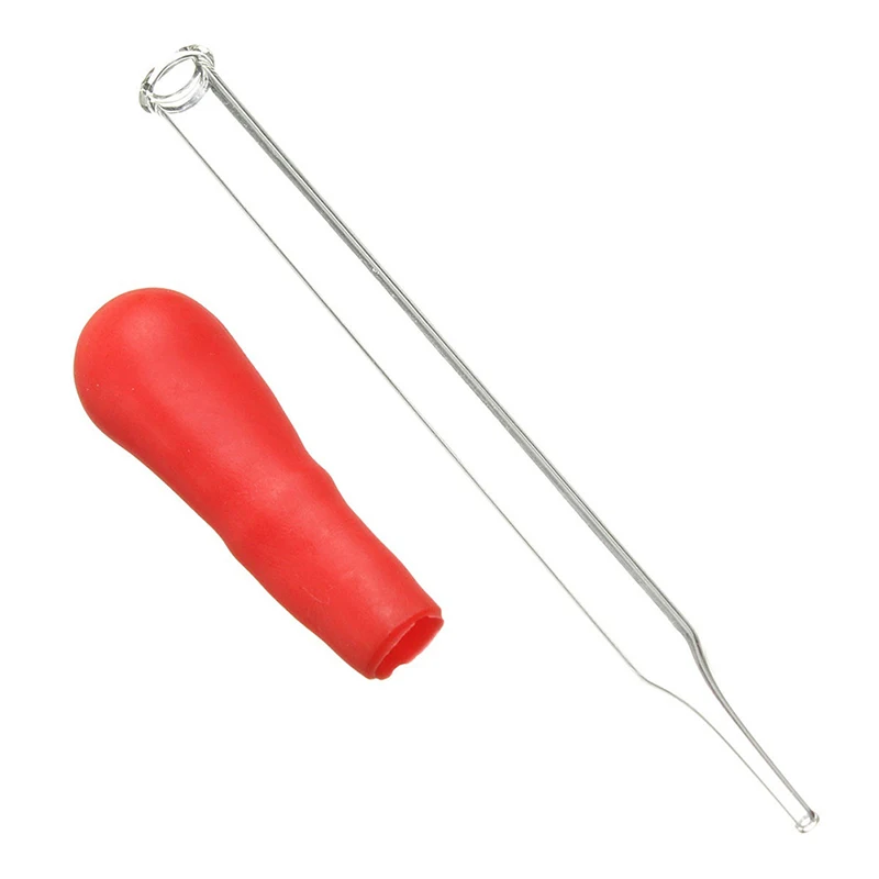 10Pcs 10ml 12cm Glass Pipette Medicine Laboratory Dropper Red Rubber Head Pipet Dispensing