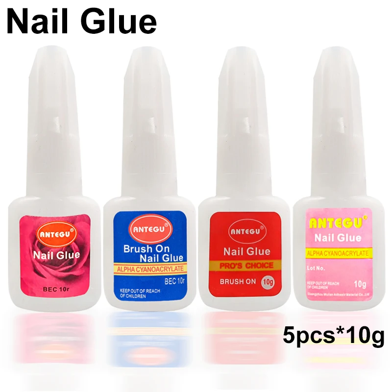 

10g Fast Drying Nail Glue for Press on Nails Tool 1/5/10pcs Professional Long Lasting False Fake Nails Art Rhinestone Decoration