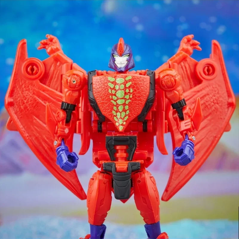 หม้อแปลง Hasbro รุ่น Predacon Evil serbansaur 12ซม. ตุ๊กตาขยับแขนขาได้คลาสดีลักซ์ Asli koleksi hadiah mainan anak-anak