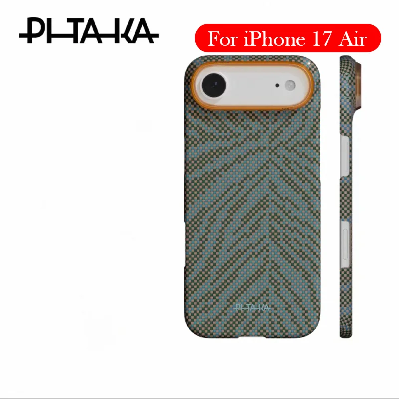 

PITAKA CASE For iPhone 17 Air Thin Carbon Fiber Wireless Charging Back Cover Case for iPhone 17 AIR