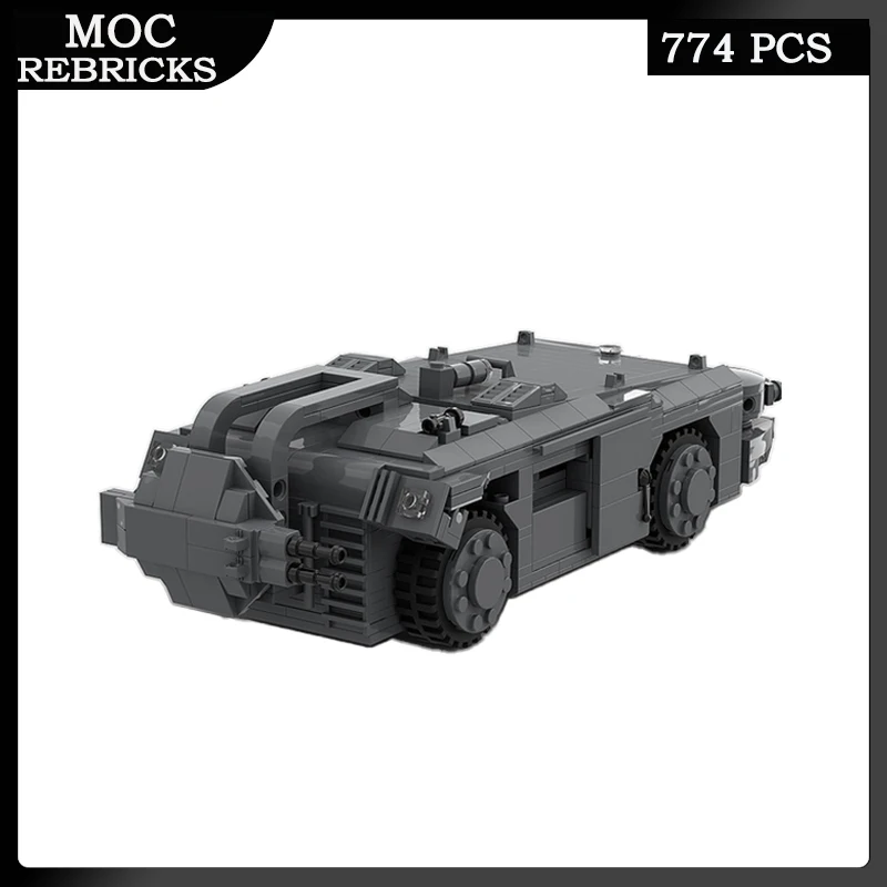 Véhicule de transport blindé M577 APC, série de films chauds, MOC, nuits de construction, ensembles d'armes militaires de la seconde guerre mondiale, jouets en brique, voiture, cadeaux de bricolage pour garçons