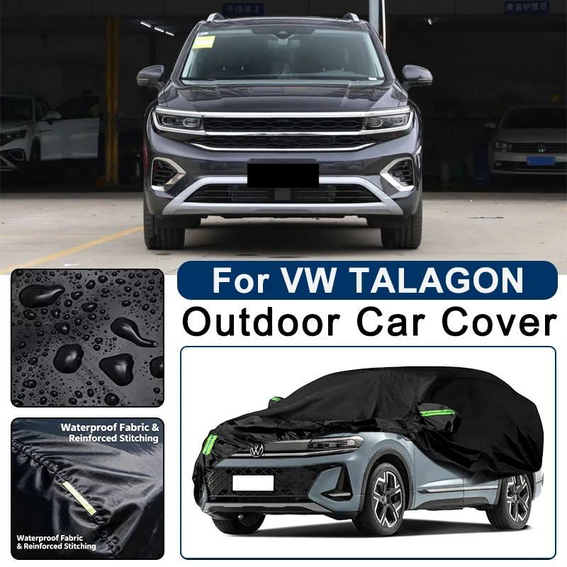 Outdoor Car Cover Waterproof Dustproof UV Sun Protection, Full Car Protector Exterior Parts For Volkswagen TALAGON 2021-2026