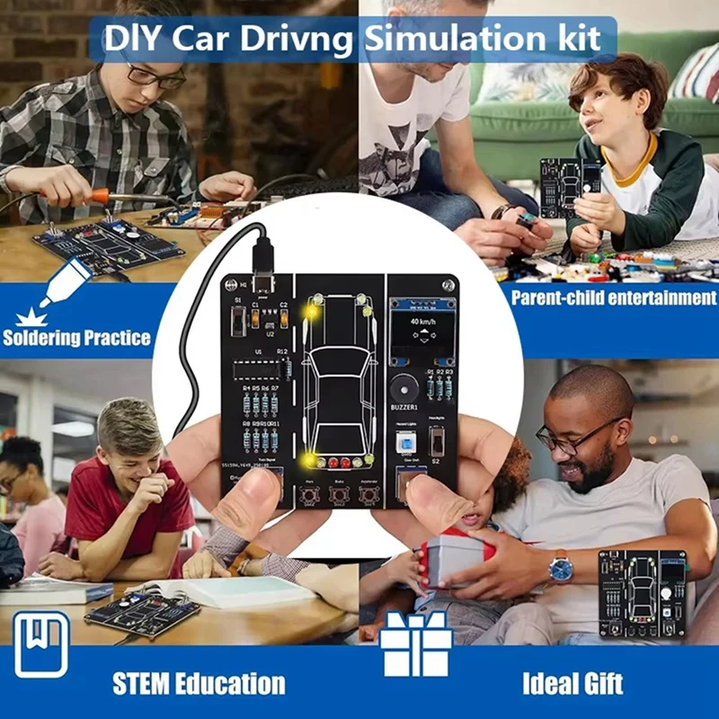 Super Sale DIY Car Driving Simulation Soldering Practice Kit