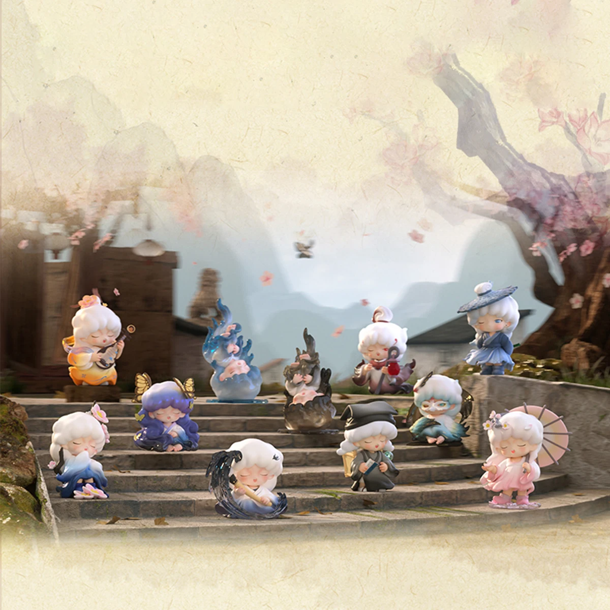 HIPLAY JOTOYS YUMO Historias extrañas sobre los sueños Mini Series Set Caja Caja ciega Figura